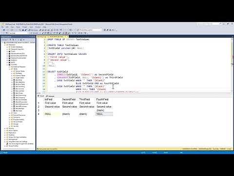 Practice Activity: Replacing NULL and blank values in Microsoft SQL Server