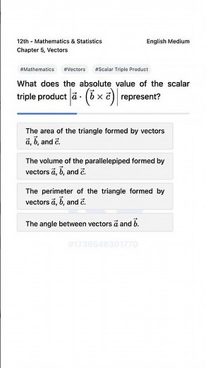12th Math Vectors Scalar Triple Product Explained