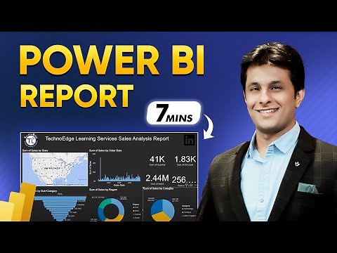 How to create Power BI Dashboard (Report) in 7 Minutes in Power BI Desktop | ‪@PavanLalwani‬