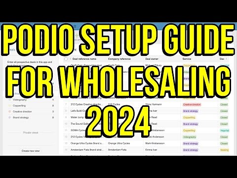 FREE & Easy Podio CRM Setup Guide for Beginners | Wholesaling Real Estate Tutorial