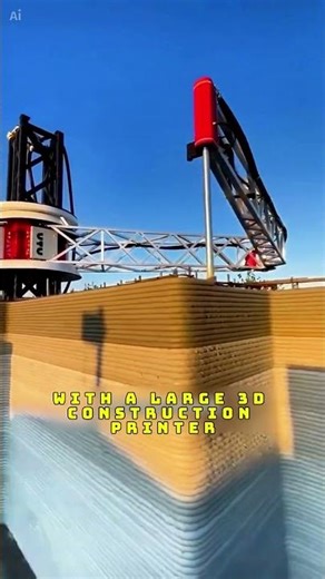 Build a concrete house with robotic assistance