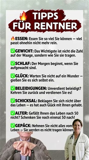 Tipps für Rentner: Lebensweisheiten, die alles verändern! 🔥🧓