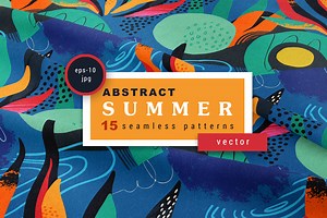 Summer abstract patterns, a Pattern Graphic by Molly art
