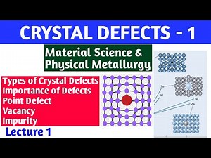 Lecture 3 - Crystal Defects//Poin Defect//Vacancy & Impurity #crystalstructure #metallurgy