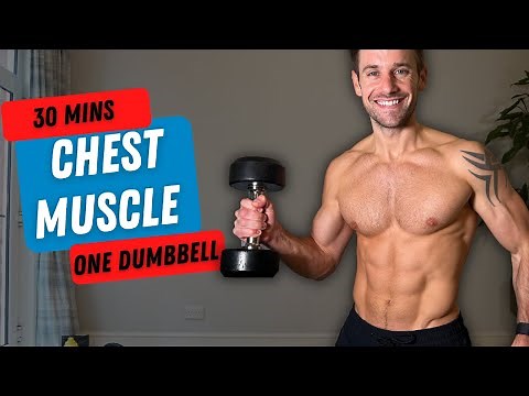 ONE DUMBBELL ONLY! Chest Workout to BUILD MUSCLE in 30 Minutes