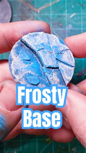 Frost Effect Paint Transform Miniature Bases #miniaturepainting #wargaming #tutorial