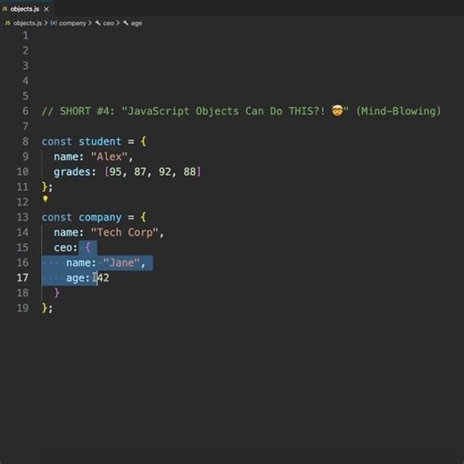 JavaScript Objects Can Do THIS?! 🤯 #coding #frontendcourse #webdevelopment