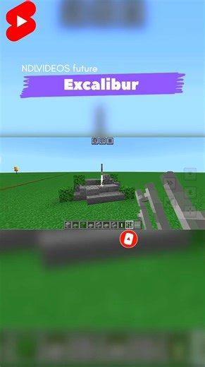 Minecraft 's build excalibur #minecraft #shortvideo #gaming