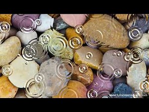 Sea Raindrops - Free Raindrops Screensaver