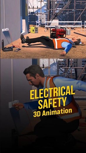 Shocking Mistakes in Electrical Work Safety – 3D Animation