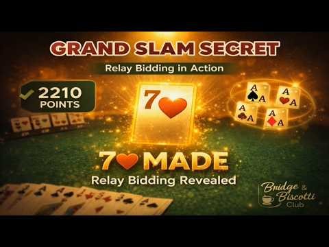 Bridge Slam Learning (122) - Relay Bidding in Action: A KK-Relay Slam Example #biddingstrategies