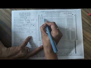 CBSE 2025 class 12 & 10 OMR sheet filling of first sheet of Board Answer sheet .