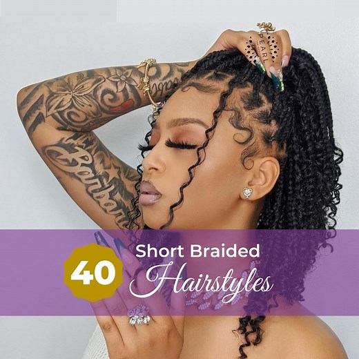 40 Stylishly Short Braids Hairstyles You'll Fall In Love With in 2025 - Coils and Glory