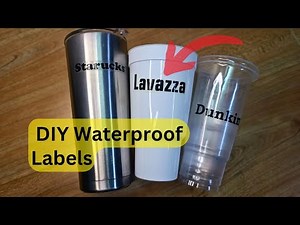 Create Waterproof Labels Easily with Laser Printer & Tape!