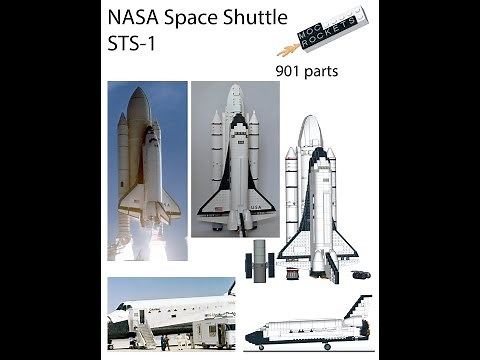 Lego NASA Space Shuttle STS-1 MOC design and build