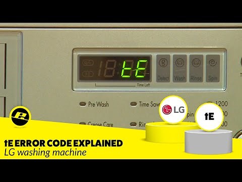 tE Error Code on an LG Washing Machine - How to Fix