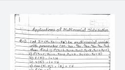 Applications Of Multinomial Distribution - Statistics - Notes - Teachmint