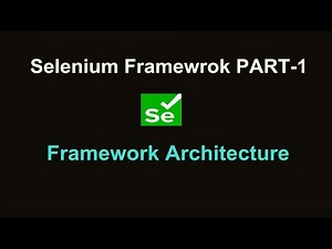 Selenium Framework from Scratch Part 1 || DataDriven and POM || Framework Architecture
