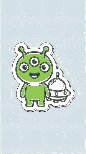Easy Alien Drawing for Beginners! with Chillify