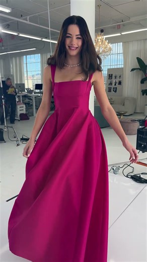 Graceful and Chic in a Pink Maxi Dress