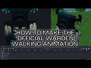 Unschooling with Fin - Tutorial of the Official Warden Walking Animation in Blockbench