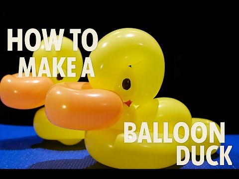 How to make a balloon rubber duck