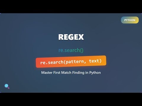 Python Regex Tutorial: re.search() - Find First Pattern Match