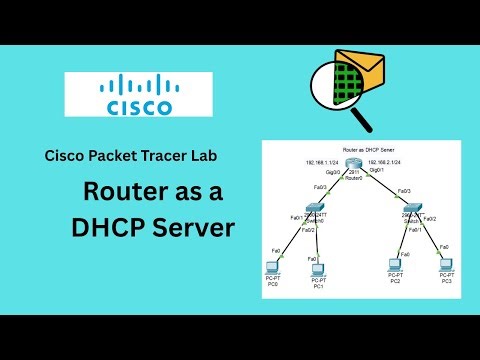 Packet Tracer Lab: How to Configure Router as DHCP Server | Router DHCP Configuration #ccna #cisco