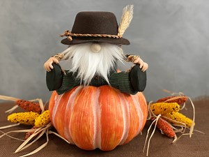 DIY Fall Gnome with Overalls