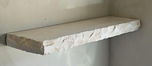 Limestone Floating Shelf With Chiseled Edges - Natural Stone Shelves - Invisible Shelves - Etsy