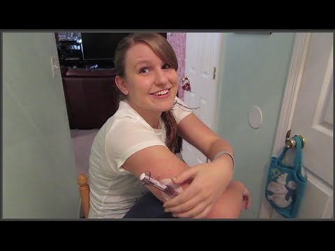 Arm Dexcom G4 Sensor Insertion Tutorial! (Continuous Glucose Monitor)