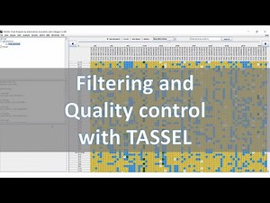 TASSEL genotype data filter and quality control