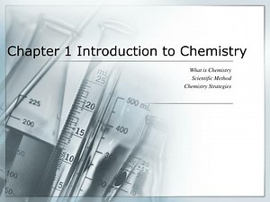 PPT - Chapter 1 Introduction to Chemistry PowerPoint Presentation, free download - ID:1749486