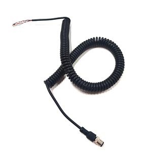 [Hot Item] Spiral Coiled Wire Electrical Coil Cables Spring Wire Power Curly Cable with Aviation Plug