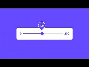 Custom Animated Range Slider using HTML CSS & JavaScript