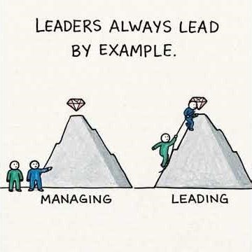 LEADERS ALWAYS LEAD BY EXAMPLE.