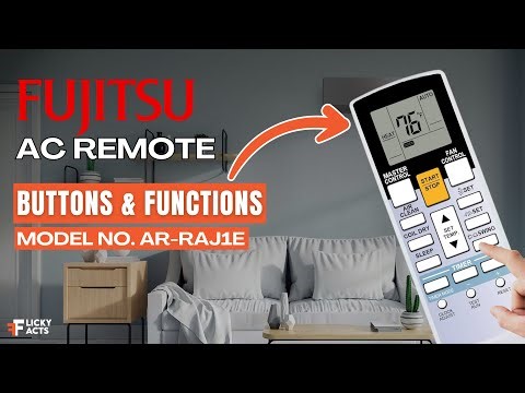Fujitsu AC Remote Buttons & Functions (Model No: AR-RAJ1E) | Heat Pump Remote Guide