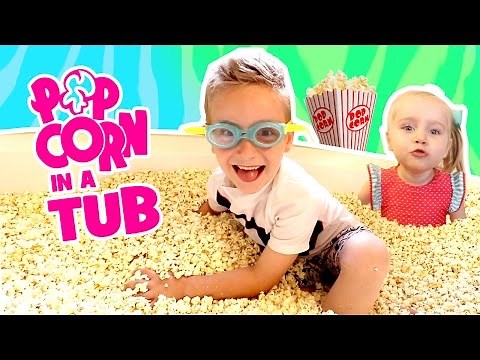 KidCity’s Popcorn in a Bath Tub Challenge!
