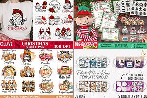 Sublimation is the hottest craft right now! 🔥 Come and see our wonderful PNG Sublimation Files and start crafting the easy way today. 🤩 | Design Bundles