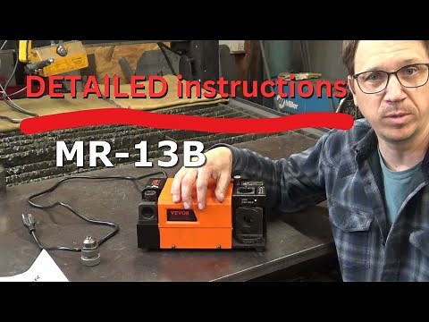 VEVOR drill SHARPENER --- DETAILED instructions.