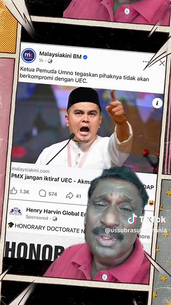 Ahkmal UEC adalah unified Examanation Certificate bukanya union education Chinese, (Sijil Peperiksaan Sepadu oleh lembaga pemeriksaan Sekolah Cina Malaysia (Dong Zong ). @US Subramaniam @malartv @DS.M.Saravanan @Gopiraj Nair @ Killadi @Puchong Murali @K.P.Samy @Paul Prasad @thiyagaraj @ANWAR IBRAHIM fans