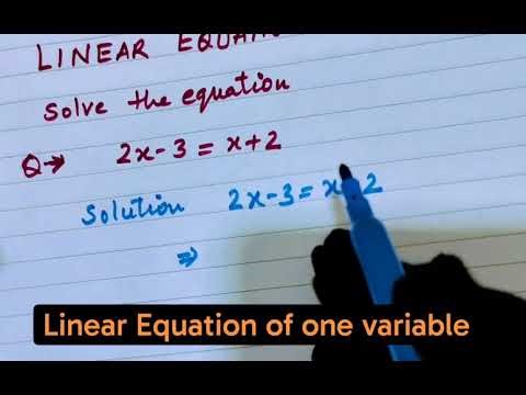 Linear Equations in One Variable | Class 8–9 Maths | Easy Explanation