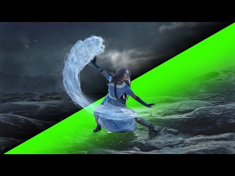 Waterbending #01 ◈ FREE VFX Greenscreen ◈ Avatar inspired Water effects