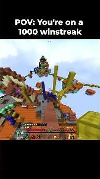 Bedwars 1000 Winstreak Moment