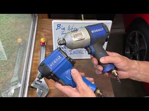 Kobalt 1/2” Air Impact Wrenches Models Compact SGY-185 and 1000 ft-lbs SGY-236 from Lowes