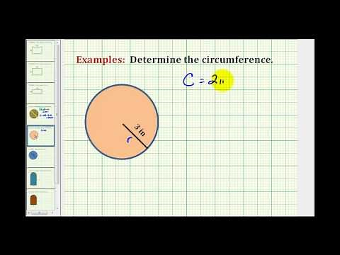 Examples: Determine the Circumference of a Circle