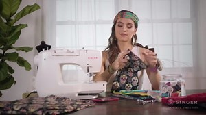 SINGER® M1500 Mechanical Sewing Machine with 57 Stitch Applications, White
