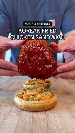 Healthy Korean Fried Chicken Sandwich Recipe