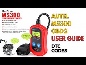 How to use Autel MS300 OBD2-EOBD Car Diagnostic Tool Code Reader User Manual | All DTC codes