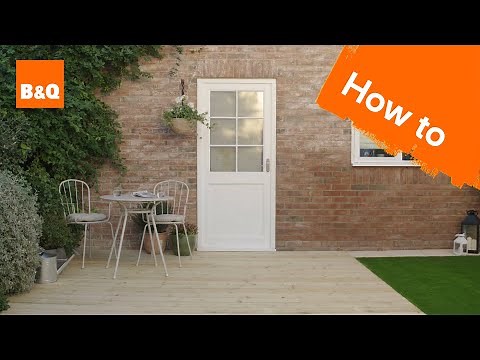 How to build a ground-level deck
